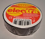 Páska lepící černá ELECTRA 15 mm x 10m