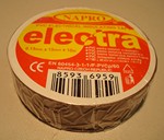 Páska lepící hnědá ELECTRA 15 mm x 10m