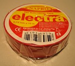 Páska lepící rudá ELECTRA 15 mm x 10m